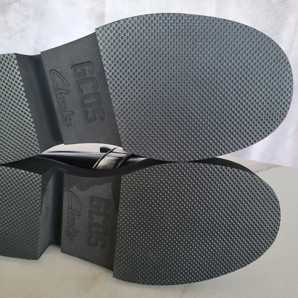 GCDS Clarks Split Toe Monk Strap Platform Loafers SAMPLE Men's Size 7.5 Black